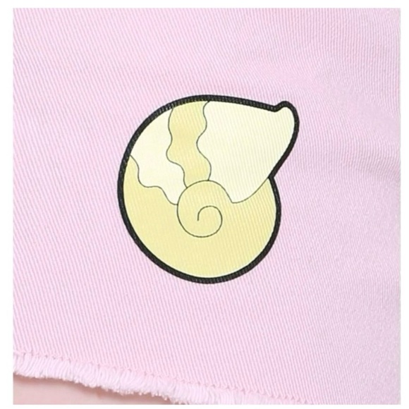 🪅 DISNEY The Little Mermaid Ariel Pink Shortalls Short Overalls - Picture 7 of 8